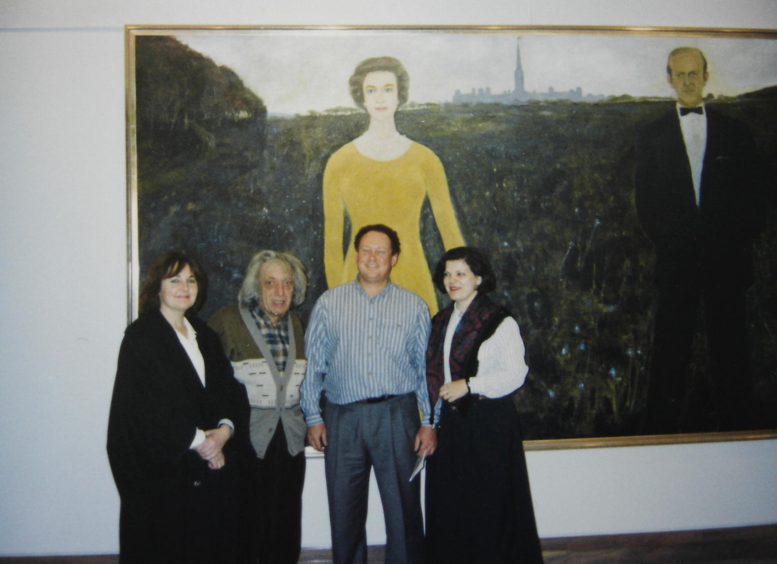 Gilbert Normand avec Jean-Paul Riopelle et Lemieux