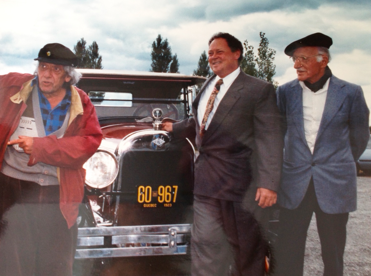 Gilbert Normand avec Jean-Paul Riopelle et Jean-Julien Bourgault
